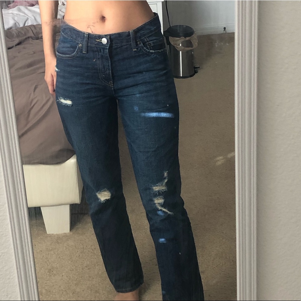 Levi’s straight leg boyfriend jeans